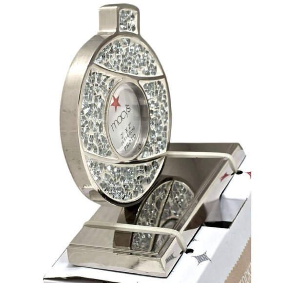 New Macys Christmas Stocking Holder Mosaic Mirror Photo Frame Ornament Hook Gift - Picture 3 of 8